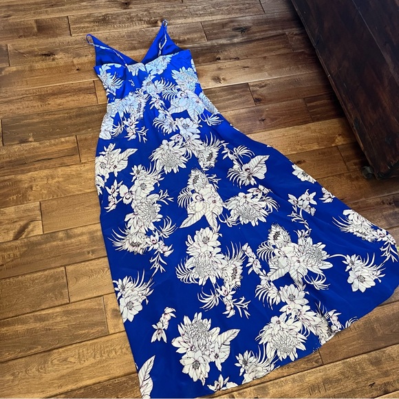 Yumi Kim blue silk maxi dress size large - Picture 8 of 10